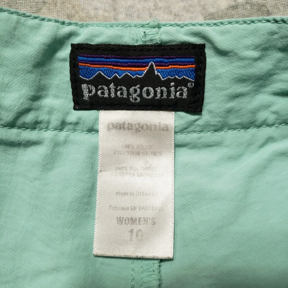 Patagonia Shorts‎ Womens 10 Blue Teal Lightweight Outdoors